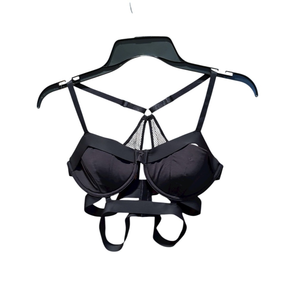 True & Co Entwined Bra in Black Large